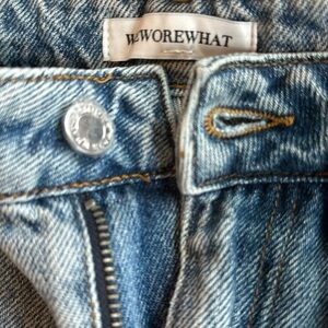 We wore what wide leg denim jean